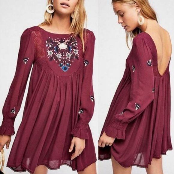Free People Dresses & Skirts - Free People | Mohave Embroidered Woven Mini Dress